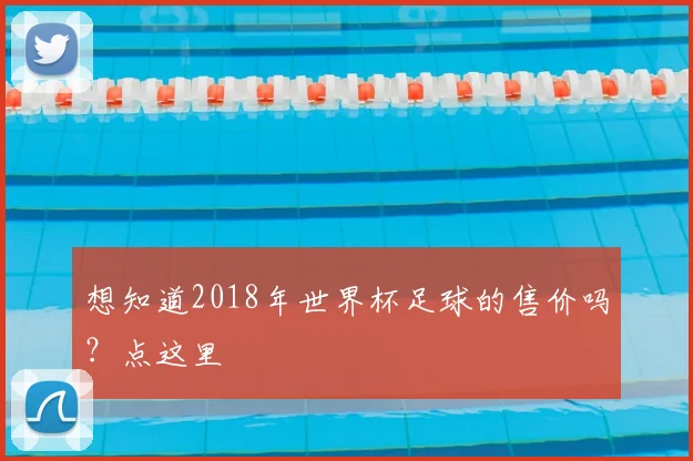 想知道2018年世界杯足球的售价吗？点这里